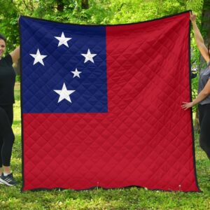 Samoa Flag Premium Quilt A6  Quilt